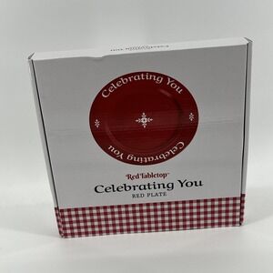 Celebrating You Red Plate in Gift Box, You Are Special Brand-New In Box